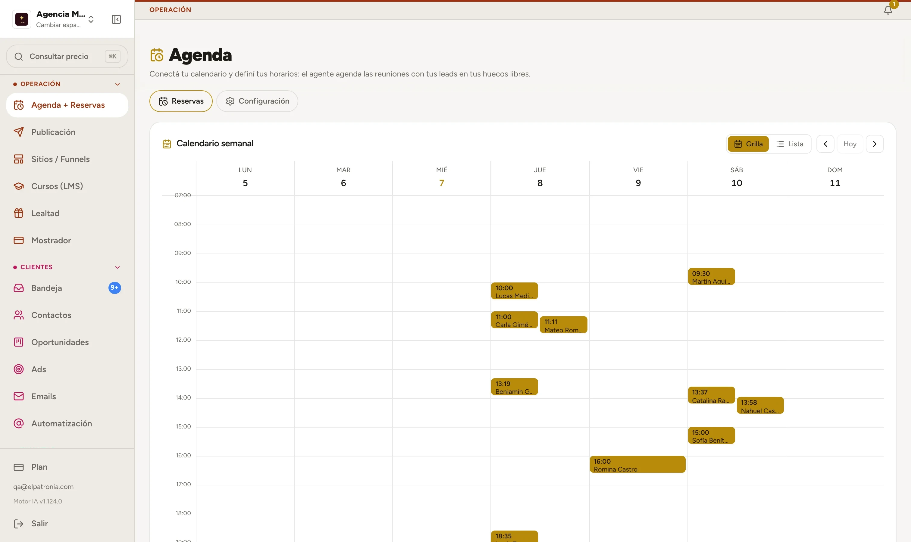 Agenda 1 a 1